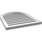 Ekena Millwork Round Top Surface Mount PVC Gable Vent: Functional, w/ 2"W x 1-1/2"P Brickmould Frame, 22"W x 28"H GVPRT22X2802SF - alternate 4
